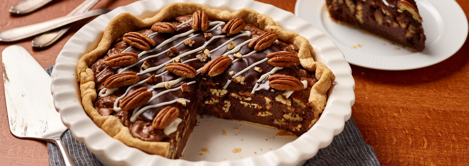 Pecan Brownie Pie